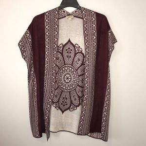 Short sleeve cardigan